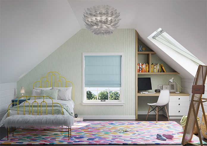 Stamford, Azure - Twist&Fit Roman Blind - Image 9